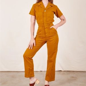 Big Bud Press Short Sleeved Jumpsuit Spicy Mustard Medium